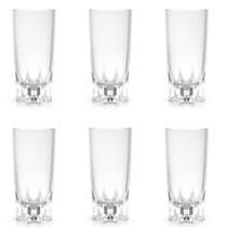 Jogo 6 Copos Altos 270ml Cristal Ecológico Marly Casambiente