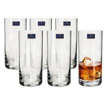 Jogo 6 Copos Altos Cristal Eco 350ml Barware Bohemia