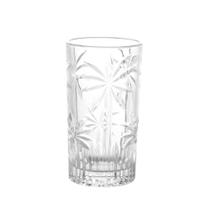 Jogo 6 Copos Altos em Cristal de Chumbo Palm Tree 360ml - Wolff