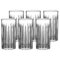 Jogo 6 Copos Altos Soho Cristal 390ml 15cm Água Suco Servir Mesa Posta Elegante Jogo 6 Copos Altos Soho Cristal 390ml 15cm Água Suco Servir Mesa Posta Elegante