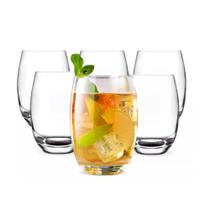 Jogo 6 Copos Baixo de Vidro Cor Transparente Lira Class Home 440ml