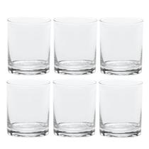 Jogo 6 Copos Baixo De Vidro Liso Para Água Whisky Drink 310ml Dia a Dia - FullFit