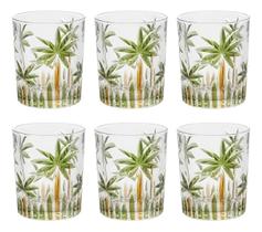 Jogo 6 Copos Baixos Cristal Ecologico Wolff Palmeira Coqueiro Tree 340ml Jogo 6 Copos Baixos Cristal Ecologico Wolff Palmeira Coqueiro Tree 340ml