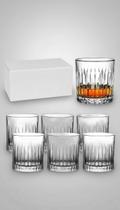 Jogo 6 Copos Baixos Vidro Lapidado 315ml Jogo 6 Copos Baixos Vidro Lapidado 315ml
