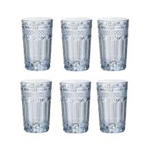 Jogo 6 Copos Barroco em Vidro 380ml - Casambiente Jogo 6 Copos Barroco em Vidro 380ml - Casambiente