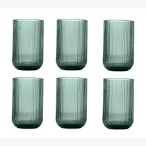 Jogo 6 Copos Cameratta Verde em Vidro 425ml L'hermitage