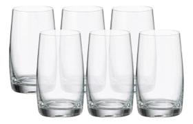 Jogo 6 Copos Cristal Bohemia Titanium Água Suco Drink 380ml Jogo 6 Copos Cristal Bohemia Titanium Água Suco Drink 380ml
