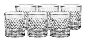 Jogo 6 Copos De Cristal Para Whisky Drinks Transparente Luxo - Lackpard