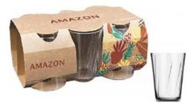 Jogo 6 Copos De Vidro 190ml Amazon Nadir Figueiredo Cor Transparente