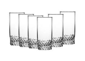 Jogo 6 Copos De Vidro 330Ml Cristal Diamond Vinho Suco Água 330ml Jogo 6 Copos De Vidro 330Ml Cristal Diamond Vinho Suco Água 330ml