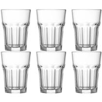 Jogo 6 Copos de Vidro 360ml Incolor para Água Limonada Drinks Vitaminas Disul