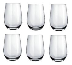 Jogo 6 Copos De Vidro Dubai 480ml Nadir Drink Suco