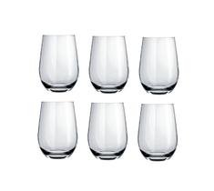 Jogo 6 Copos De Vidro Dubai 480ml Nadir Drink Suco