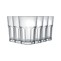 Jogo 6 Copos de Vidro Grosso Resistente Linha Jade 400ml