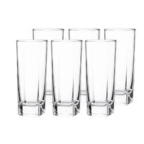 Jogo 6 Copos de Vidro Miami 320ml Long Drink Transparente - Quality Glass
