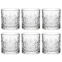 Jogo 6 Copos de Vidro Moon Stone 320ml Whisky Bebidas Drinks Suco Água Luxo Resistente Jogo 6 Copos de Vidro Moon Stone 320ml Whisky Bebidas Drinks Suco Água Luxo Resistente