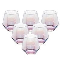 Jogo 6 Copos Diamond Em Vidro 320mL Furtacor Original, Tuut, Kit Conjunto Jogo 6 Copos Diamond Em Vidro 320mL Furtacor Original, Tuut, Kit Conjunto
