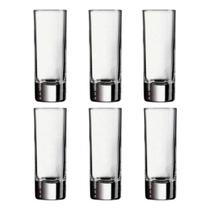 Jogo 6 copos dose shot vodka tequila 70ML vidro transparente