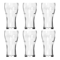 Jogo 6 Copos Em Vidro 470Ml Linha Contour Coca Cola Cristal Jogo 6 Copos Em Vidro 470Ml Linha Contour Coca Cola Cristal