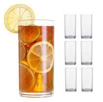 Jogo 6 Copos Inquebrável Long Drink 450ml Policarbonato