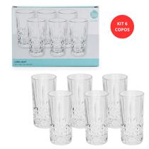 Jogo 6 Copos Lehavi Em Vidro 280ml Com Design Texturizado E Acabamento Sofisticado Drinks e Bebidas Jogo 6 Copos Lehavi Em Vidro 280ml Com Design Texturizado E Acabamento Sofisticado Drinks e Bebidas