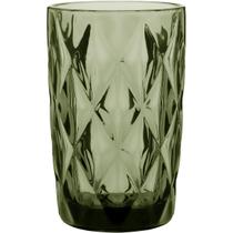 JOGO 6 COPOS LONG DRINK 13x8x8cm 370ml VIDRO VERDE