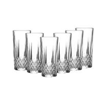 Jogo 6 Copos Long Drink D'arques Transparente 330ml