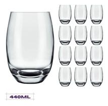 Jogo 6 Copos Redondos 450ml Transparente Suco Agua