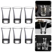 Jogo 6 Copos Shot Dose Bebidas Cachaça Tequila Vodka 70ml