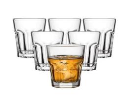 Jogo 6 Copos Shot Tequila Cachaça Vidro Transparente 45 Ml