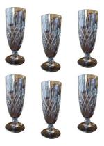 Jogo 6 Copos Sorvete Água Suco Vidro 360ml Peças Robustas