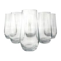 Jogo 6 Copos Vidro 550ml Long Drink Suco Água One Fracalanza