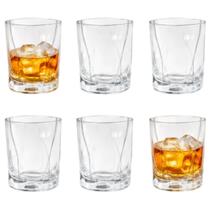 Jogo 6 Copos Whisky Baixos De Vidro 250ml , Uisque, Drinks Cristal