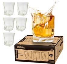 Jogo 6 copos whisky caipirinha drink 310 ml luxo
