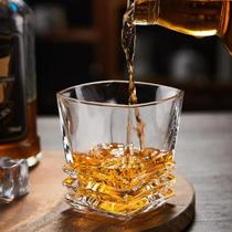 Jogo 6 Copos Whisky Vidro Licor Luxuoso Sofisticado 300Ml