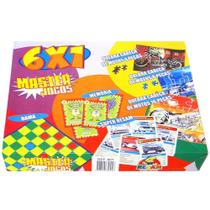 jogo 6 em 1 dama / 3 quebra cabeca / memoria / super resam master jogos na caixa