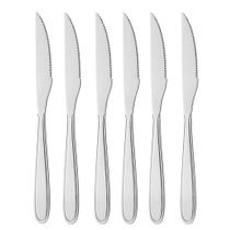 Jogo 6 Facas Aço Inox Prata Em Casa Tem Linha Bronze Jogo 6 Facas Aço Inox Prata Em Casa Tem Linha Bronze