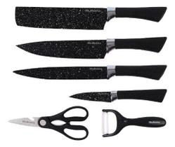 Jogo 6 Facas Original Profissional Faqueiro Gourmet Grossa