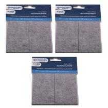 Jogo 6 Feltros Retangulares Grandes Autoadesivos 10x5cm Deslizantes Para Proteção Móveis Parede Piso Pé Cadeira Cama Sofá Puff Armário Jogo 6 Feltros Retangulares Grandes Autoadesivos 10x5cm Deslizantes Para Proteção Móveis Parede Piso Pé Cadeira Cama Sofá Puff Armário