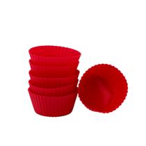 Jogo 6 Forminhas Cupcake Silicone Redonda - Tuut Jogo 6 Forminhas Cupcake Silicone Redonda - Tuut