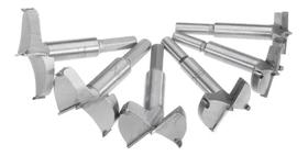 Jogo 6 Fresas Brocas Forstner 30 35 40 45 50 60 Mm Madeira