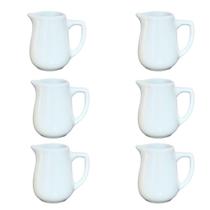 Jogo 6 Jarras 120ml Master Cheff p/ molhos, caldas, temperos - Kit Porcelana Branca