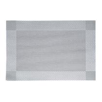Jogo 6 lugar americano retangular prateado 45x30cm Jogo 6 lugar americano retangular prateado 45x30cm