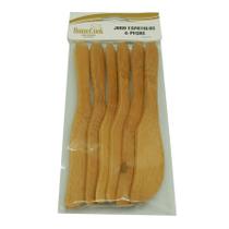 Jogo 6 pcs espatula de bamboo 14,8 x 2,3cm Jogo 6 pcs espatula de bamboo 14,8 x 2,3cm