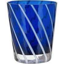 JOGO 6 PEÇAS COPO VIDRO 350ml 10x9x9cm AZUL