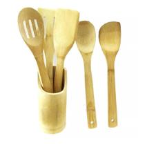 Jogo 6 Peças De Utensílios Para Cozinha De Bambu Dolce Home - XH-5