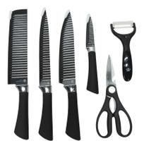 Jogo 6 Peças Facas Shark Chef Profissional Facas Cozinha Jogo 6 Peças Facas Shark Chef Profissional Facas Cozinha