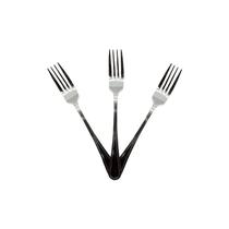 Jogo 6 Peças Garfos De Jantar Mesa Restaurante Cabo Aço Inox