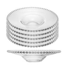 Jogo 6 Prato de Massa Risoto de Cristal Pearl Wolff 29x6cm Jogo 6 Prato de Massa Risoto de Cristal Pearl Wolff 29x6cm