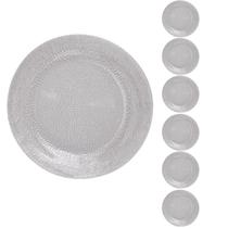 Jogo 6 Prato Duralex Redondo Raso Acqua Refeição 23cm Jogo 6 Prato Duralex Redondo Raso Acqua Refeição 23cm